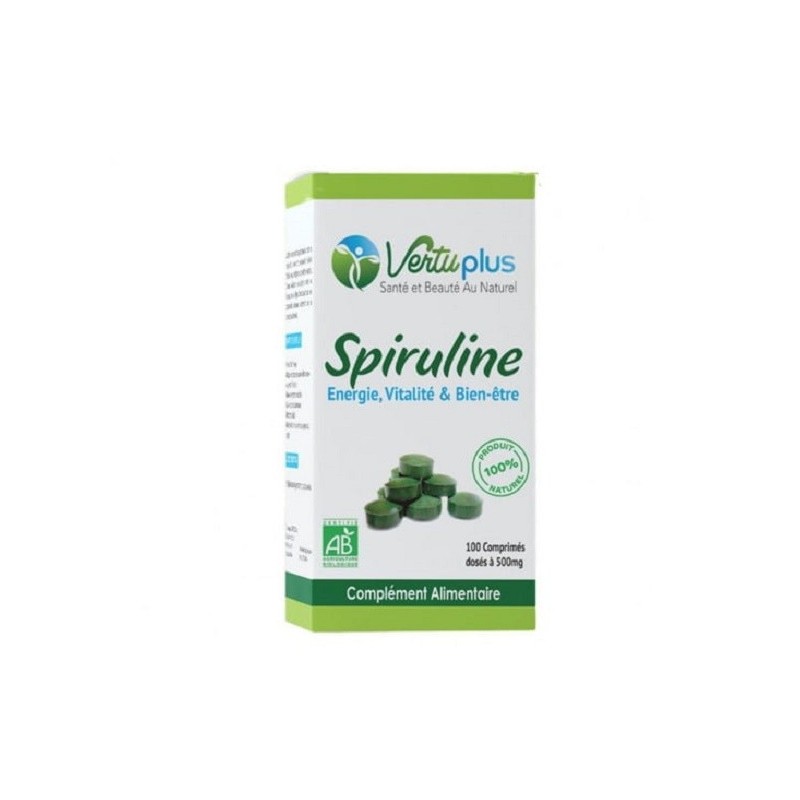 Vertu Plus Spiruline 100 Comprimés