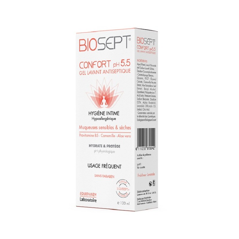 Biosept 5.5 Gel Nettoyant intimeTraitant 200Ml