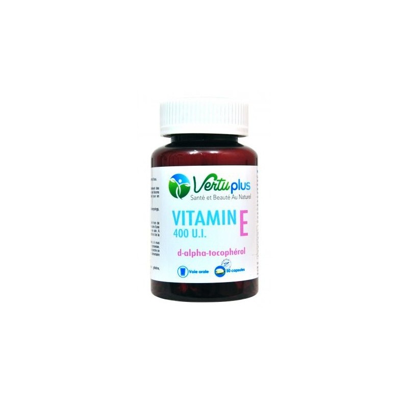Vertu plus vitamine E 50 capsules