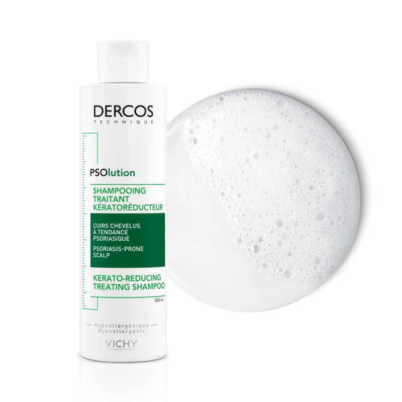 VICHY | DERCOS TECHNIQUE | SHAMPOOING PSOLUTION Pour les cuirs chevelus à tendance psoriasique | 200ml