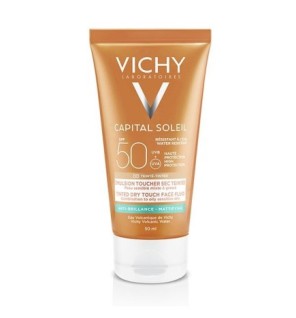 Vichy Capital Soleil BB Émulsion Toucher Sec Teintée SPF50 Peau Sensible Mixte à Grasse | 50ml