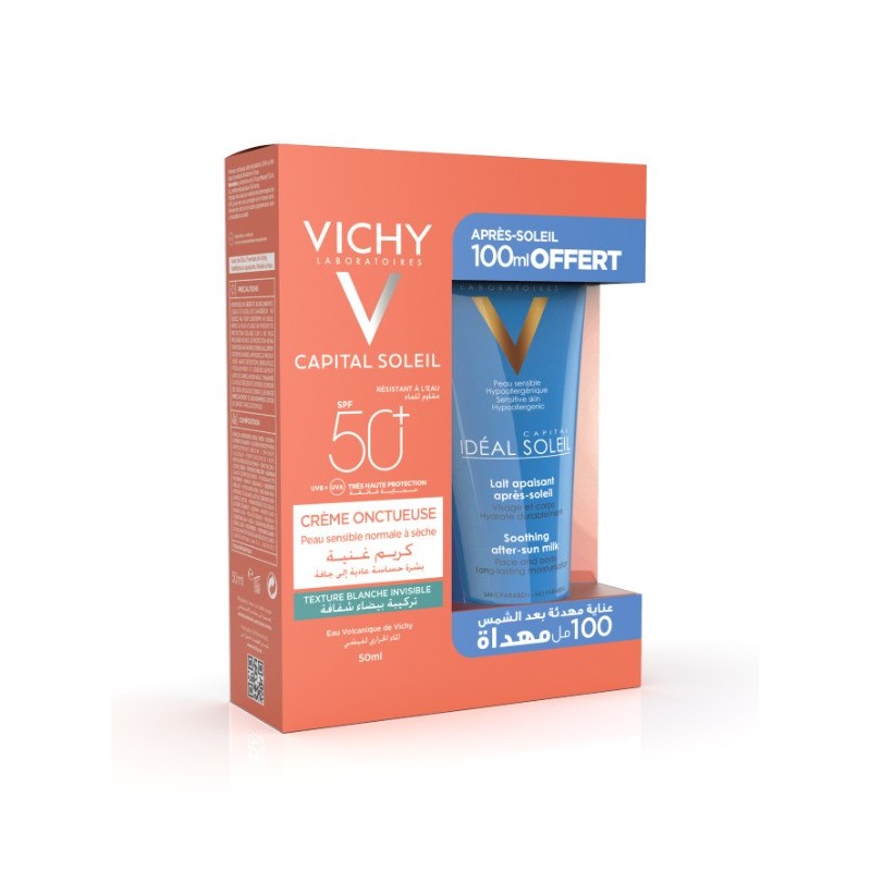 Vichy Capital Soleil Creme Onctueuse 50ml+ Apres soleil 100ml Pack