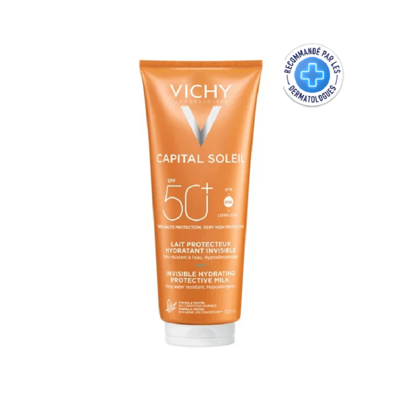VICHY CAPITAL SOLEIL SPF50+ LAIT PROTECTEUR HYDRATANT INVISIBLE 300ML
