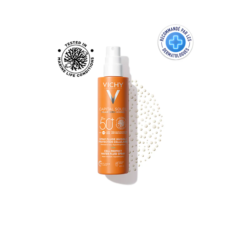 VICHY CAPITAL SOLEIL SPF50+ SPRAY FLUIDE INVISIBLE PROTECTION CELLULAIRE 200ML