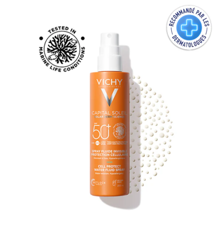 VICHY CAPITAL SOLEIL SPF50+ SPRAY FLUIDE INVISIBLE PROTECTION CELLULAIRE 200ML