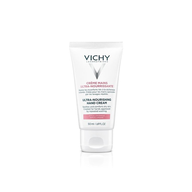 Vichy Crème Mains Ultra-Nourrissante Mains Desséchées et Agressées | 50ml