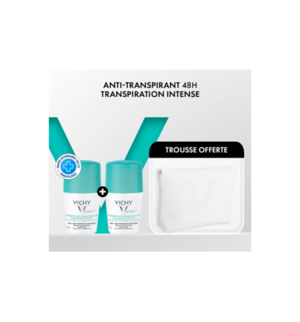Vichy Deodorant Bille Bouchon Vert 48h 2x50ml Trousse