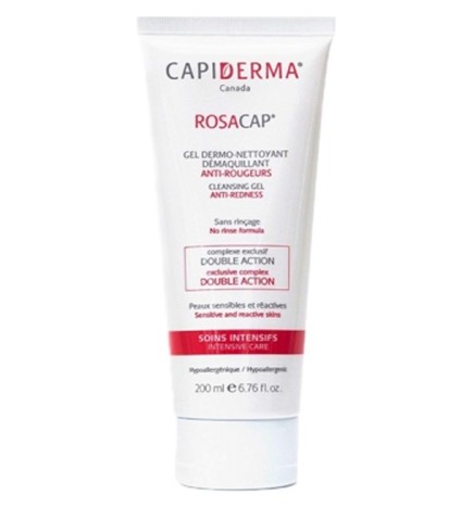Capiderma – Rosacap gel derme-nettoyant démaquillant anti-rougeurs – 200 ml