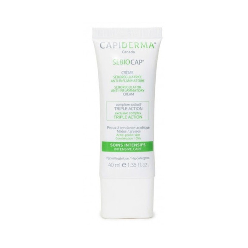 Capiderma – Sebiocap Crème anti-inflammation pour peaux à tendance acnéique – 40 ml Capiderma – Sebiocap Crème anti-inflammation pour peaux à tendance acnéique – 40 ml