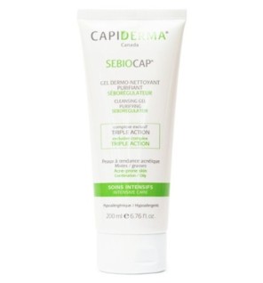 Capiderma – Sebiocap gel dermo-nettoyant pour peaux à tendance acnéique – 200 ml