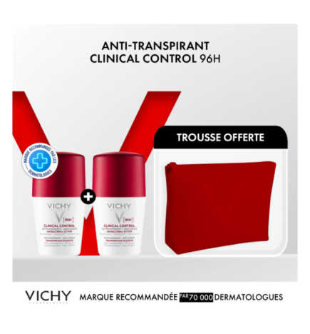Vichy Deodorant clinical control Femme 96H 2x50ml Trousse