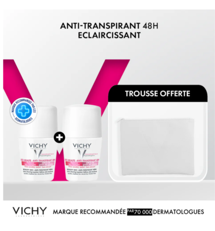 Vichy Deodorant Eclaircissant 2x50ml Trousse