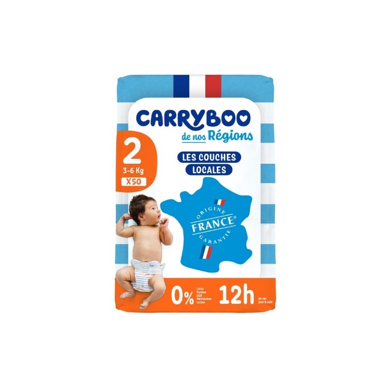 CARRYBOO COUCHES T2 3-6KG 50 UNITES