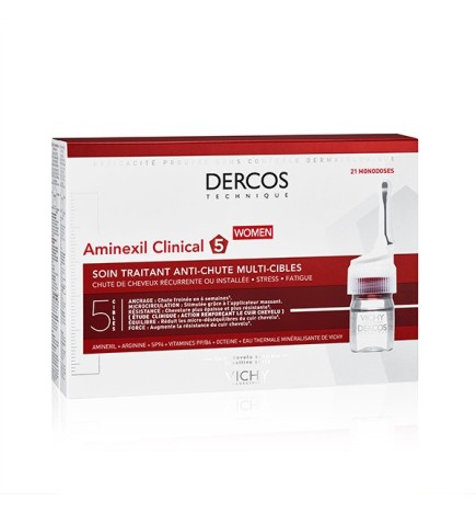 Vichy Dercos Aminexil Clinical Cure Anti-Chute Femmes 21 Ampoules | 21 x 6ml