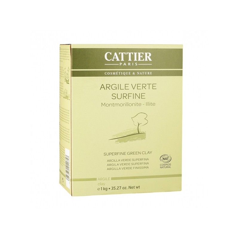 Cattier Argile verte Surfine 1kg