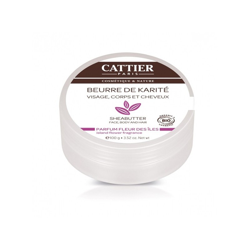 Cattier Beurre de karite Fleur des iles 100g