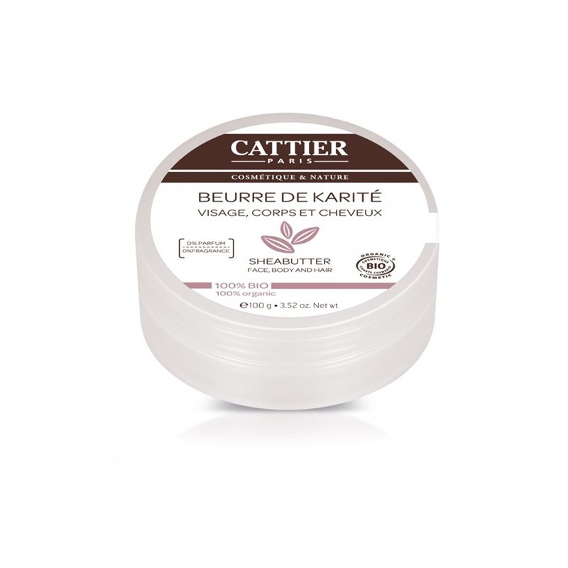 Cattier Beurre de karite Nature 100g Cattier Beurre de karite Nature 100g