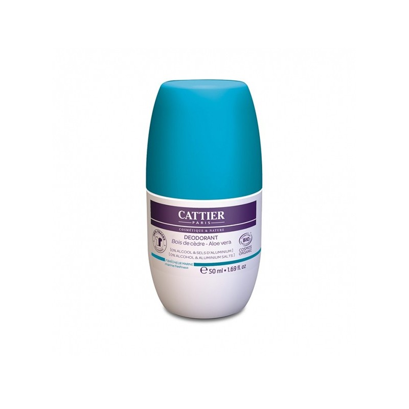 Cattier Déodorant Roll-on Fraicheur Marine 50ml