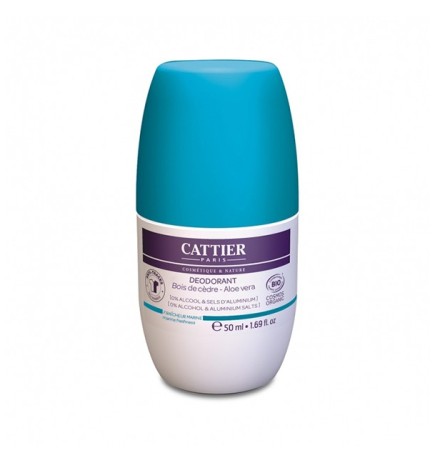 Cattier Déodorant Roll-on Fraicheur Marine 50ml