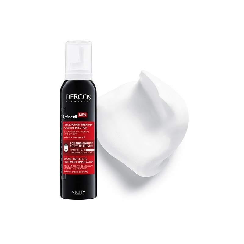 Vichy Dercos Aminexil Men Mousse Anti-Chute Traitement Triple Action | 150ml