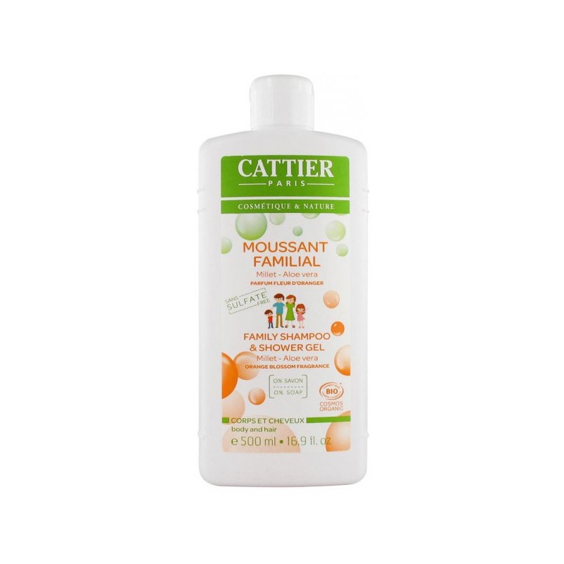 Cattier Moussant familial sans Sulfate 500ml Cattier Moussant familial sans Sulfate 500ml