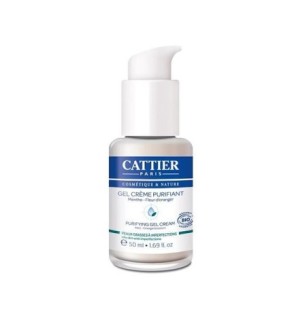Cattier Peau Grasse à Imperfections gel creme Purifiant Menthe 50ml
