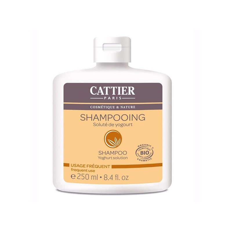 Cattier Shampooing Solute de yogourt Usage frequent 250ml