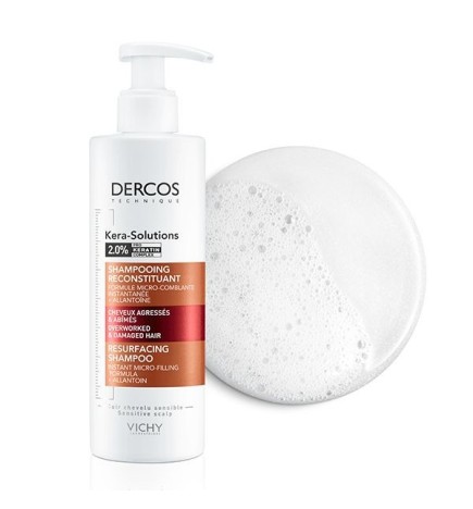 Vichy Dercos Kera-Solutions Shampoing Reconstituant Cheveux Secs et Abîmés | 250ml