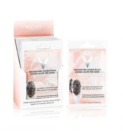 Vichy Masque Minéral Bidose Peel Double Eclat Tous Types de Peaux | 2 x 6ml