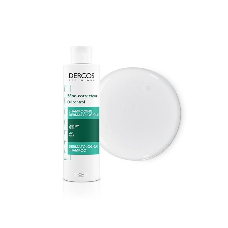 Vichy Dercos Shampoing Traitant Sébo-Correcteur Cheveux Gras | 200ml