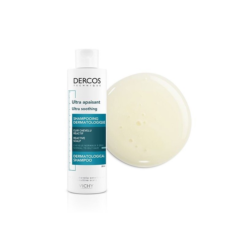 Vichy Dercos Shampoing Ultra Apaisant Cheveux Normaux à Gras | 200ml