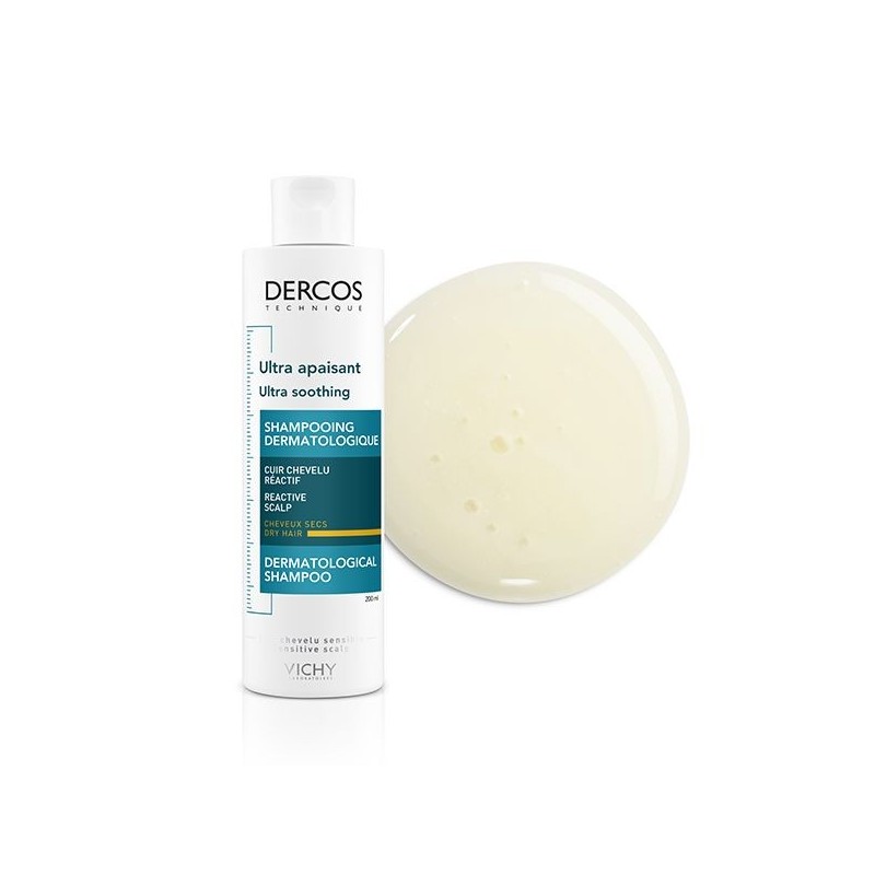 Vichy Dercos Shampoing Ultra Apaisant Cheveux Secs | 200ml