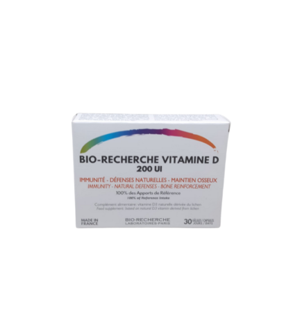 Bio-Recherche Vitamine D 200UI 30 Gelules
