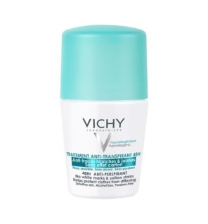 Vichy Dermo-Tolérance Déodorant 48H Anti-Traces Jaunes et Blanches Bille Peau Sensible | 50ml