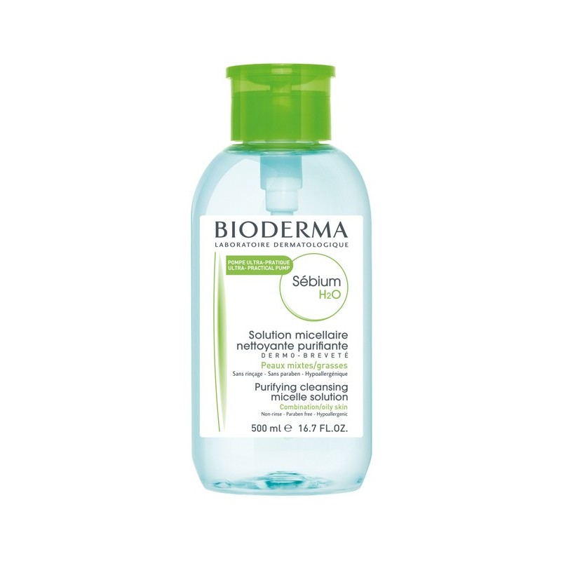 Bioderma – Sebium H2O Pompe Inversée – 500 ml
