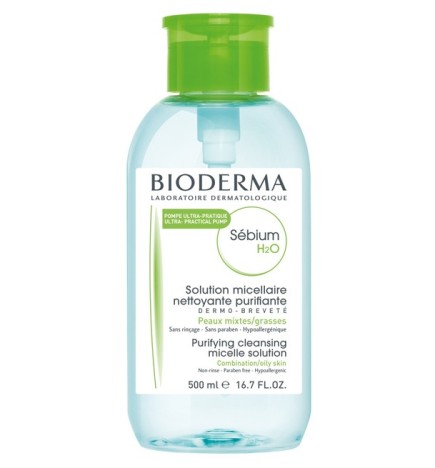Bioderma – Sebium H2O Pompe Inversée – 500 ml