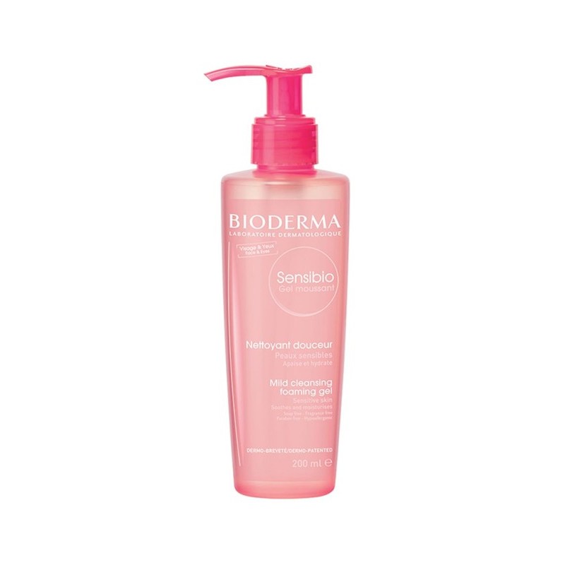 Bioderma – Sensibio Gel Moussant Nettoyant Douceur – 200 ml Bioderma – Sensibio Gel Moussant Nettoyant Douceur – 200 ml