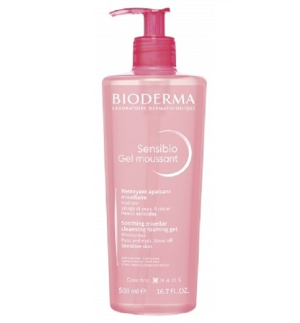 Bioderma – Sensibio Gel Moussant Nettoyant Douceur – 500 ml