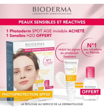 BIODERMA Photoderm SPOT-AGE SPF50++ 40ml+ Sensibio H2O