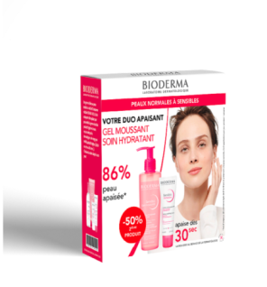 BIODERMA Sensibio Defensive Creme 40ml + Sensibio Gel Moussant 200ml