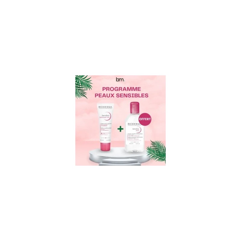 Bioderma Sensibio Duo Coffret Defensive Riche 40ml+H2O 250ml OFFERT