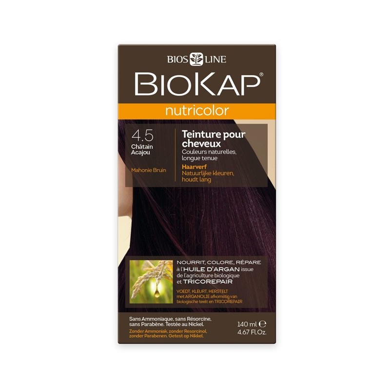 Biokap – Nutricolor 4.5 Châtain acajou