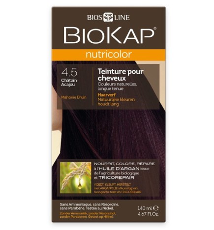 Biokap – Nutricolor 4.5 Châtain acajou