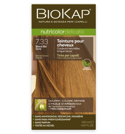 Biokap – Nutricolor Delicato 7.33 Blond Blé Doré