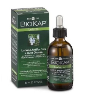 BIOKAP LOTION ANTIPELLICULAIRE ET CHEVEUX GRAS LOTION SANS RINÇAGE 50ML