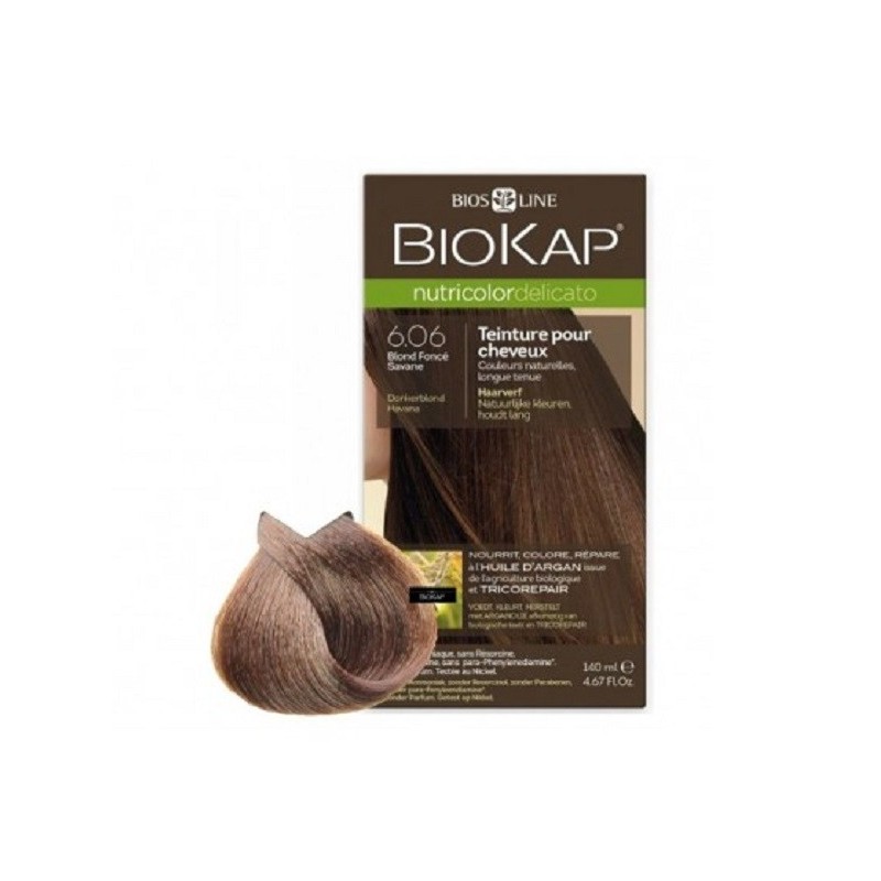 Biokap Nutricolor Delicato Rapid Teinture pour Cheveux 6.06 Blond Foncé Havane