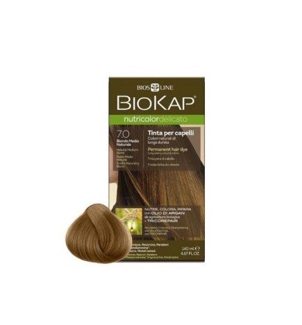 Biokap Nutricolor Delicato Rapid Teinture pour Cheveux 7.0 Blond Moyen