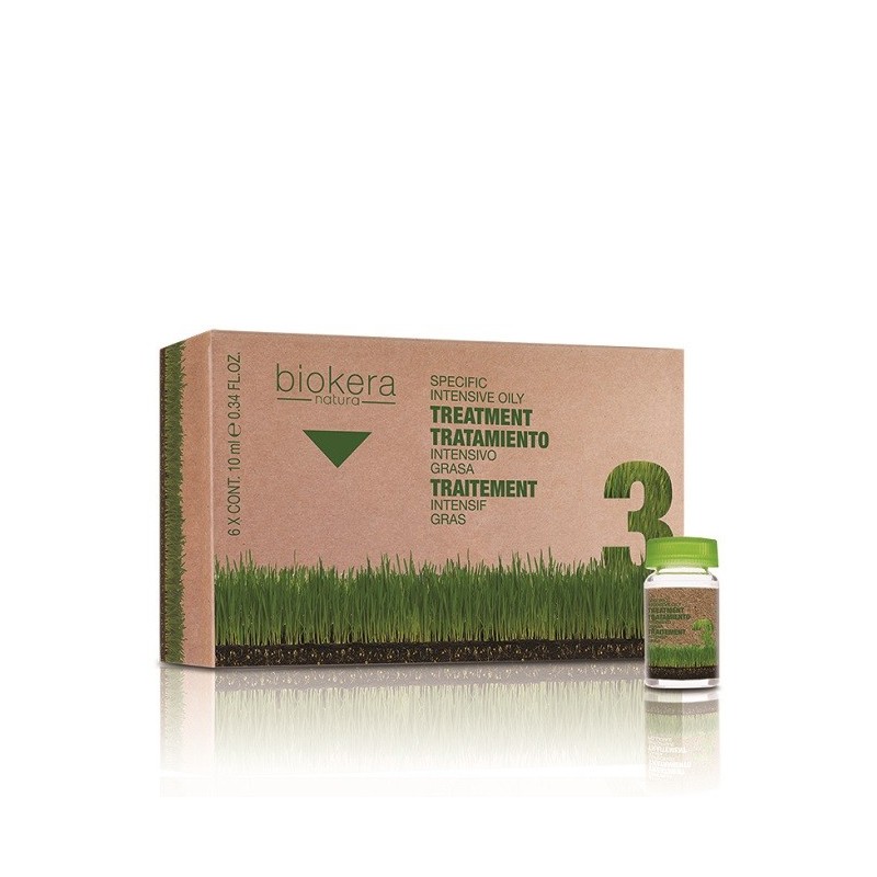 BIOKERA NATURE TRAITEMENT INTENSIF ANTI  CHEVEUX GRAS 6AMP 10ML