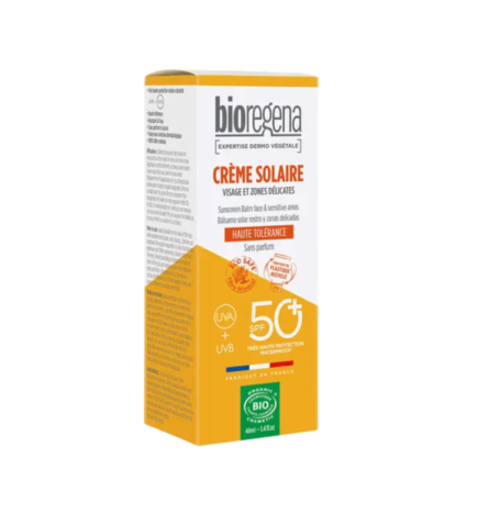 Bioregena Creme Solaire Visage et Zones Délicates 40ml