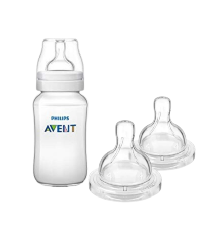 Avent Anti-colic Biberon 125ml Scf810/61+2 Tetine +6m Scf634/27